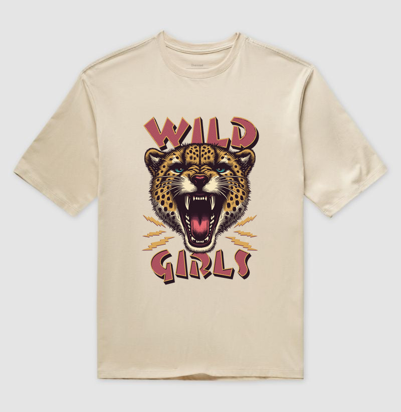 Camiseta oversized wild girls