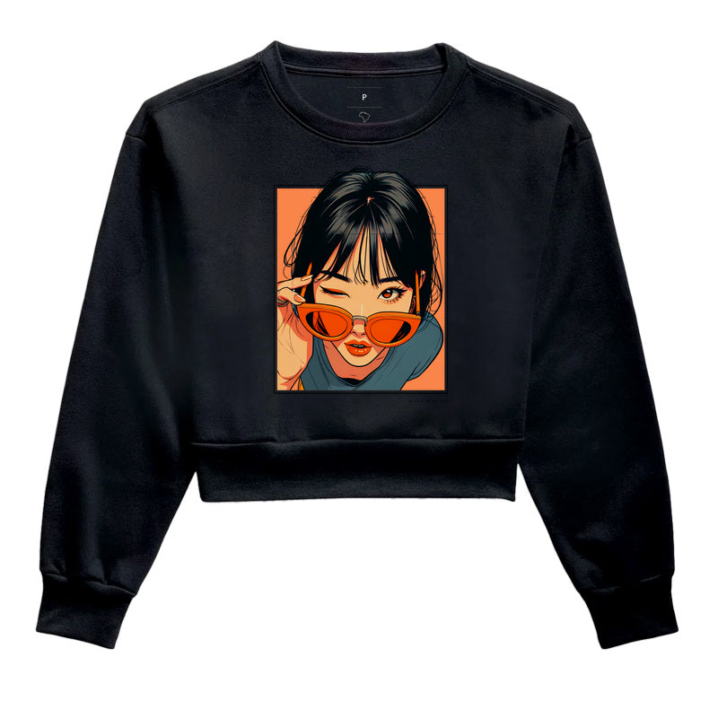 Moletom cropped wink