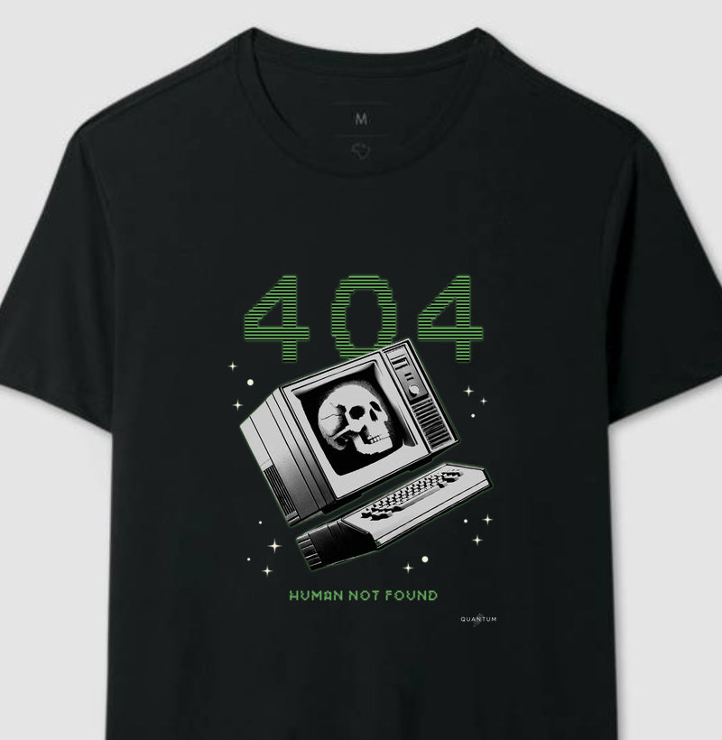 Camiseta tradicional 404 Human not found