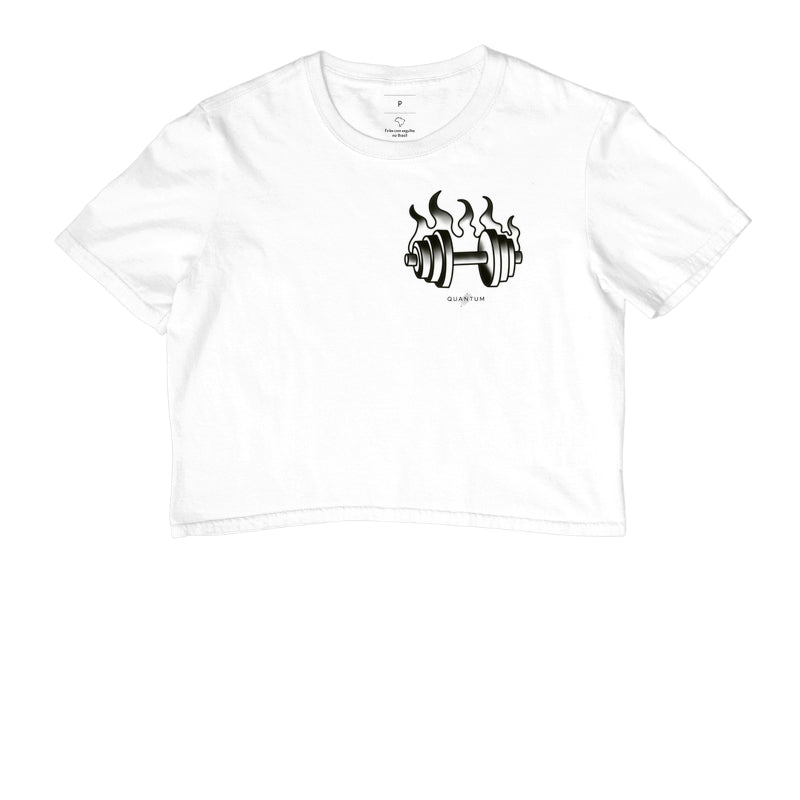 Camiseta cropped Queima de Peso