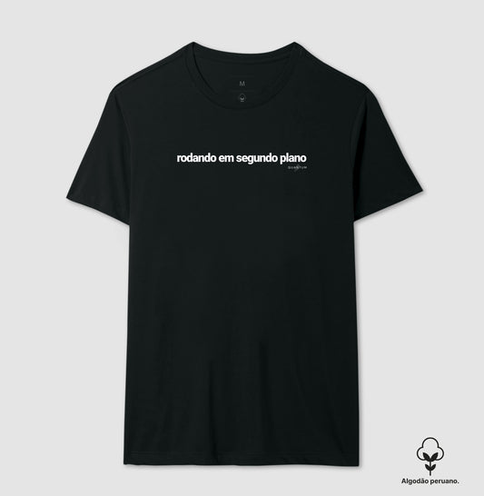Camiseta premium Rodando em segundo plano