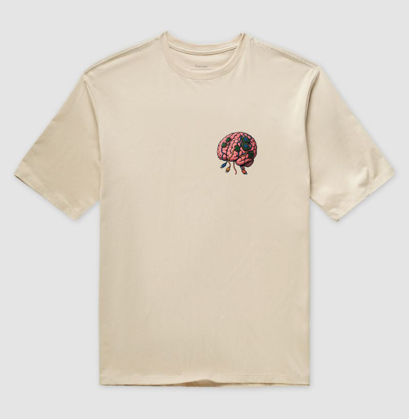 Camiseta oversized Cérebro connect