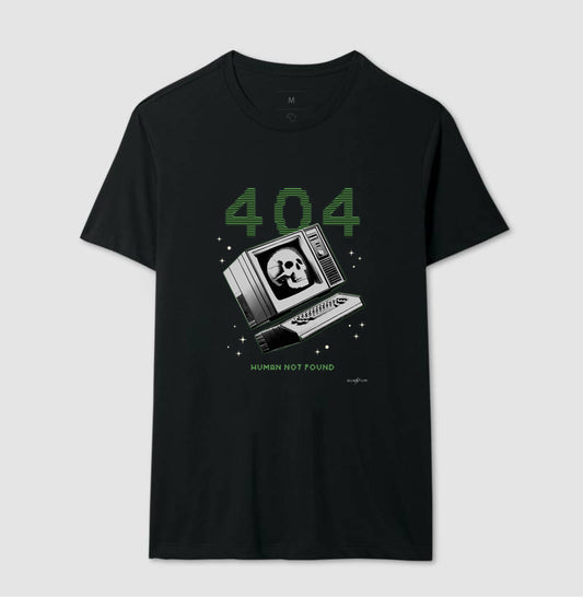 Camiseta tradicional 404 Human not found