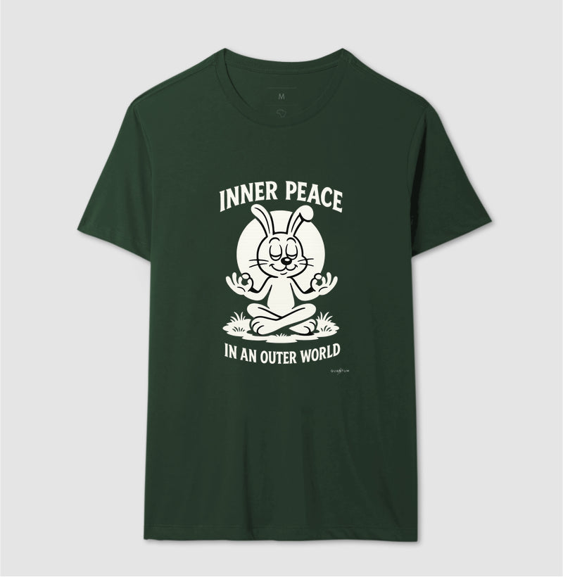 Camiseta tradicional Inner peace in an outer world