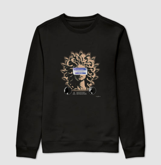Moletom gola careca Medusa
