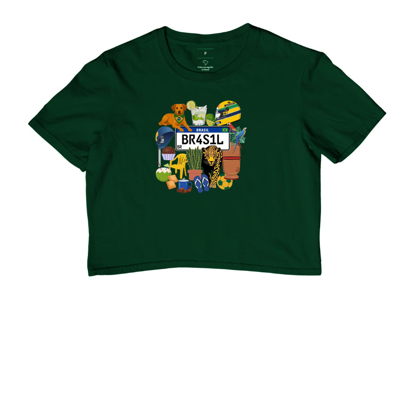 Camiseta Cropped Brasilcore