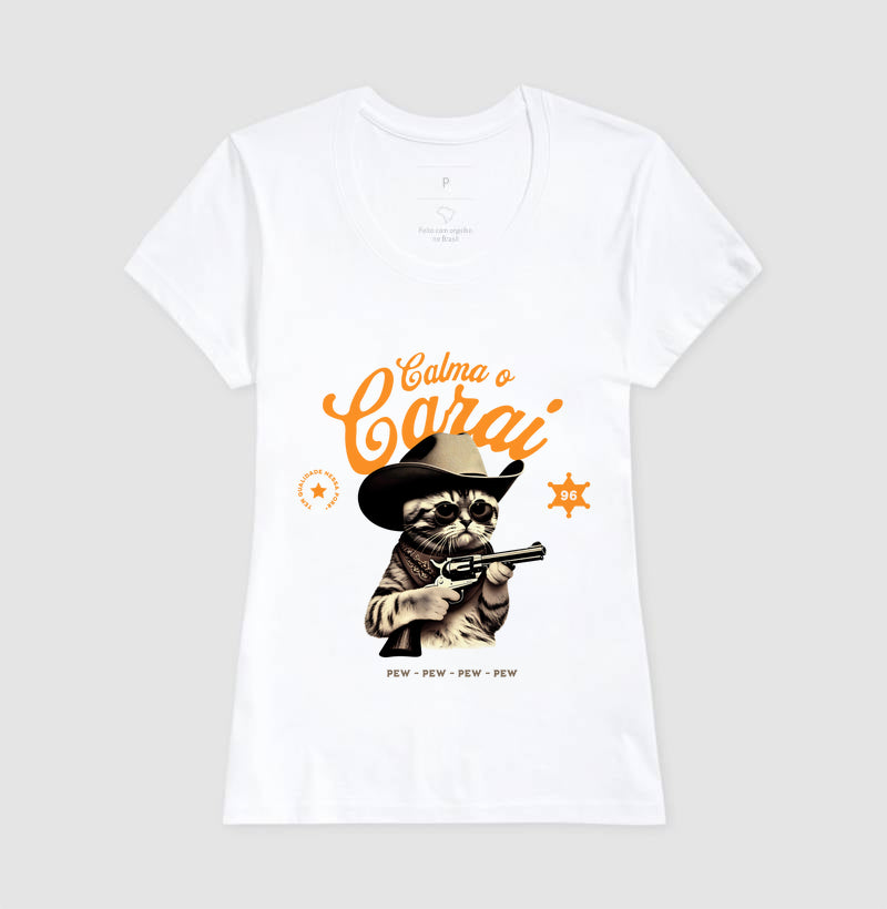 Camiseta tradicional Calma o carai