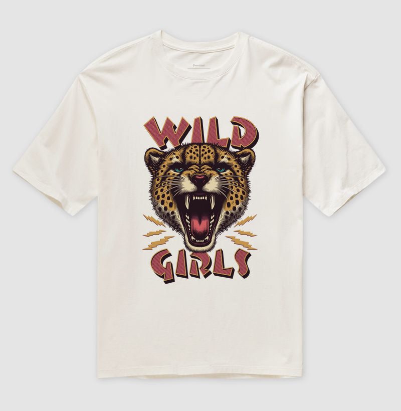Camiseta oversized wild girls