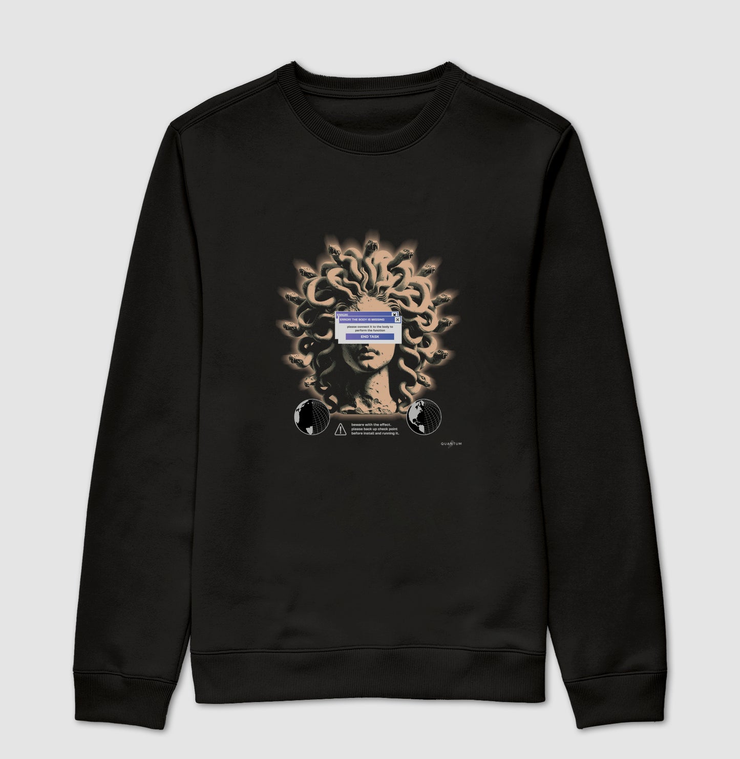 Moletom gola careca Medusa