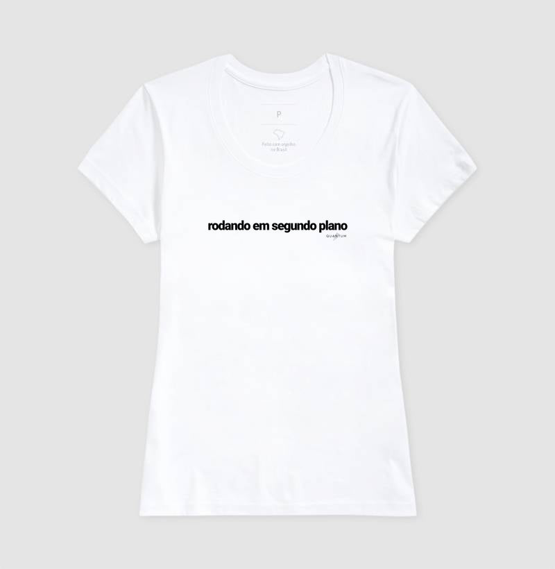 Camiseta tradicional Rodando em segundo plano