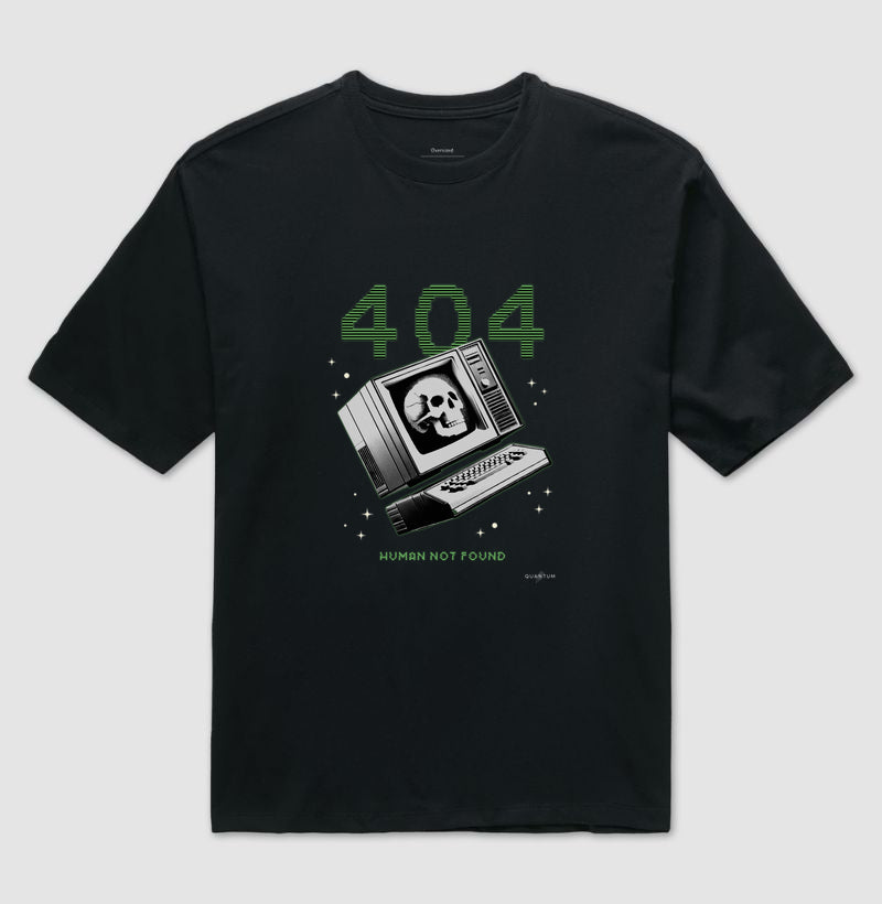 Camiseta oversized 404 Human not found