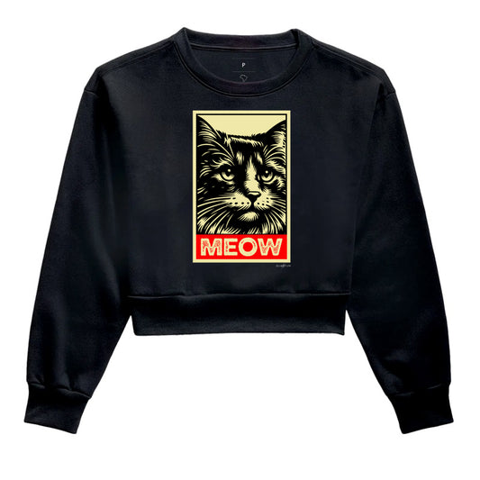 Moletom cropped Meow