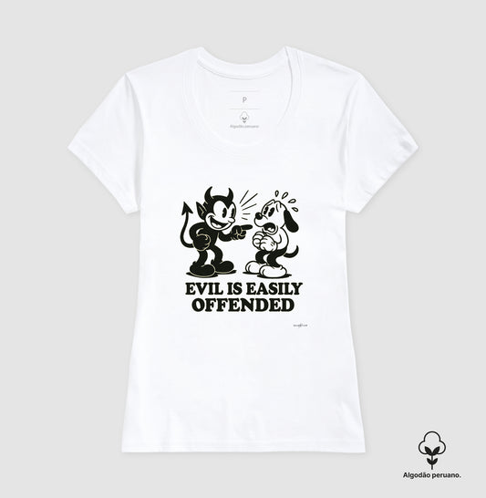 Camiseta premium Evil is easily offended