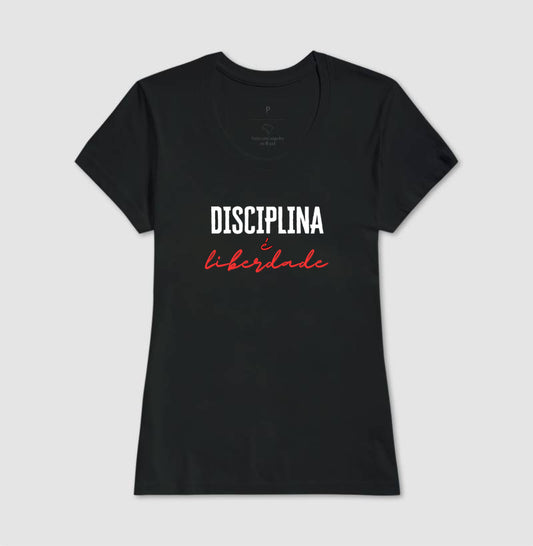 Camiseta tradicional Disciplina é liberdade