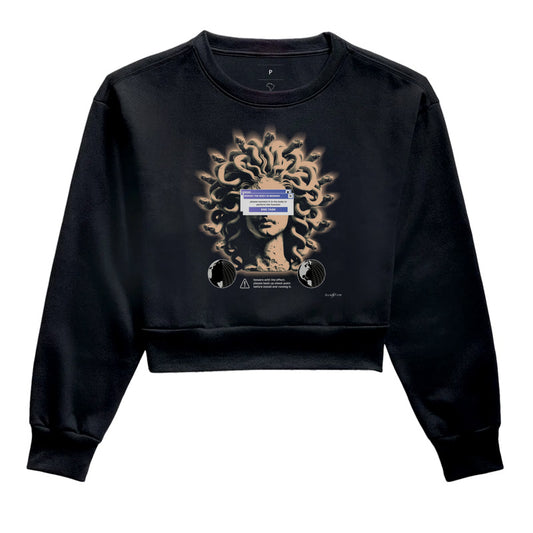 Moletom cropped Medusa