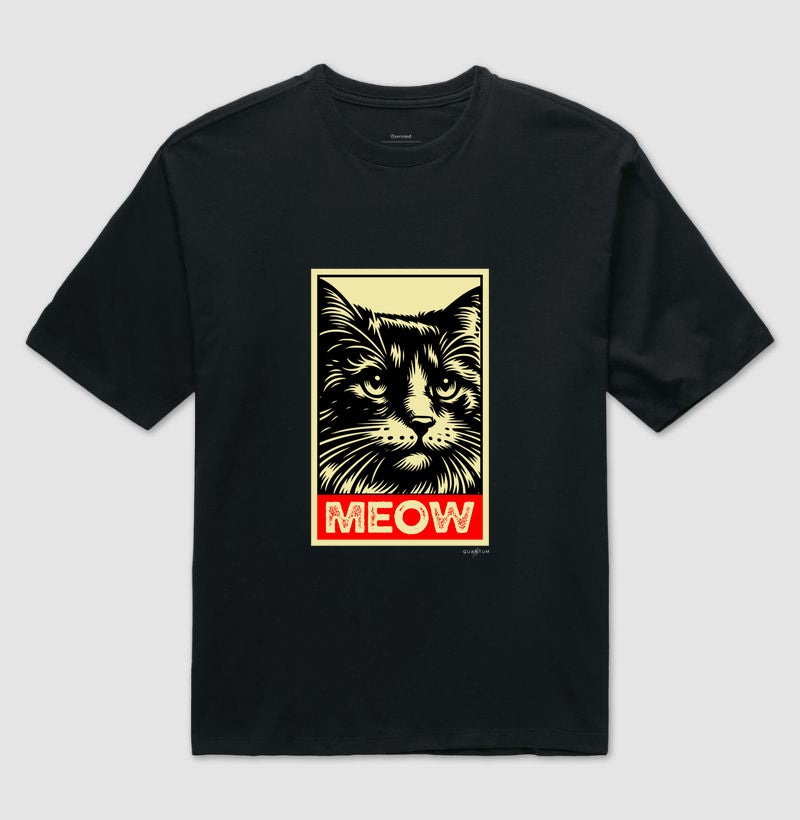 Camiseta oversized Meow