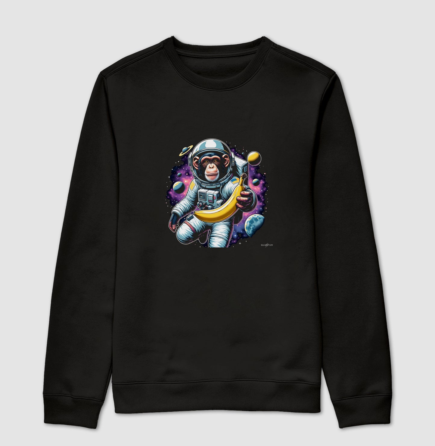 Moletom gola careca macaco espacial