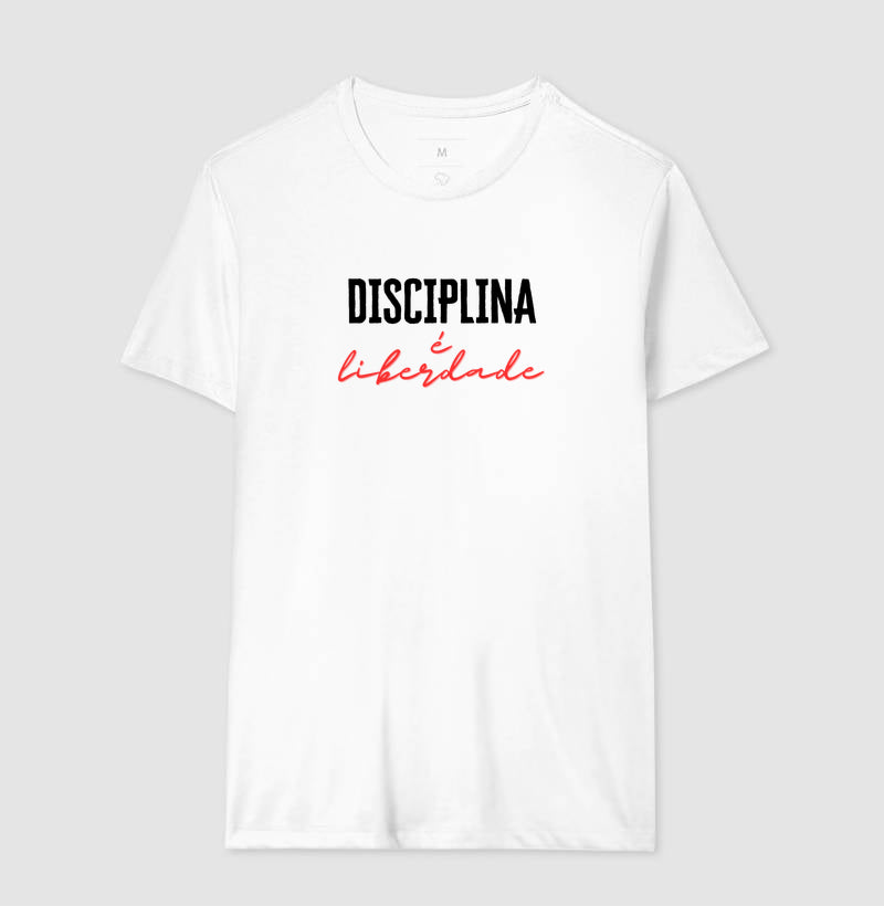 Camiseta tradicional Disciplina é liberdade