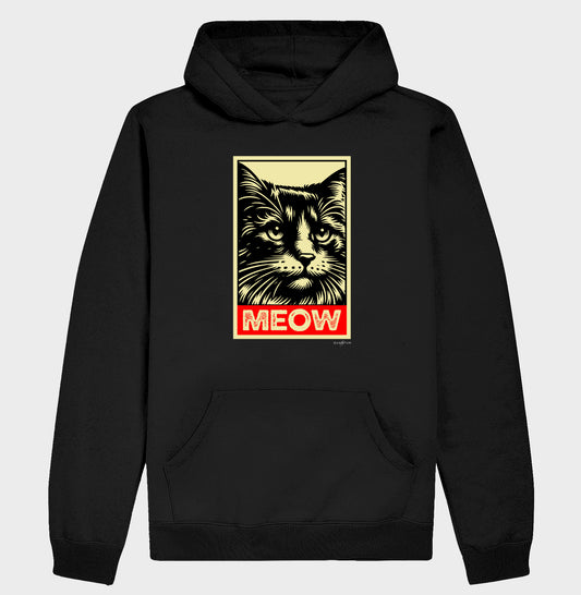 Moletom com capuz Meow