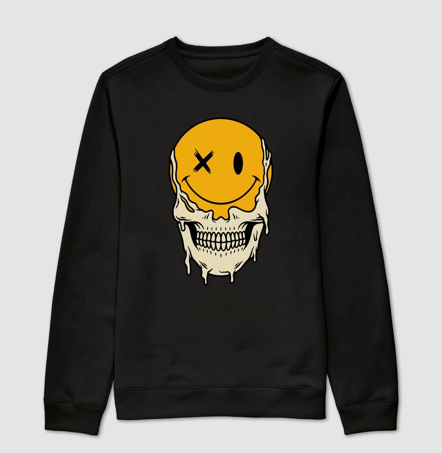 Moletom gola careca Happy Dead