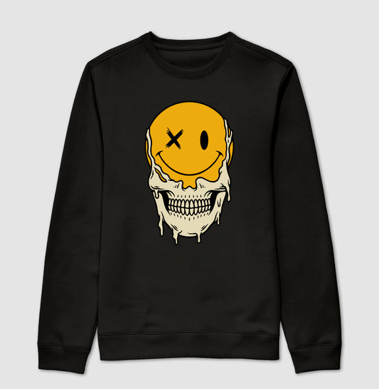 Moletom gola careca Happy Dead
