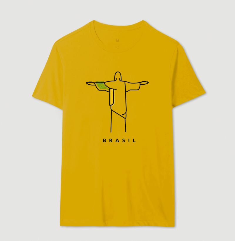 Camiseta Tradicional Deus é Brasileiro