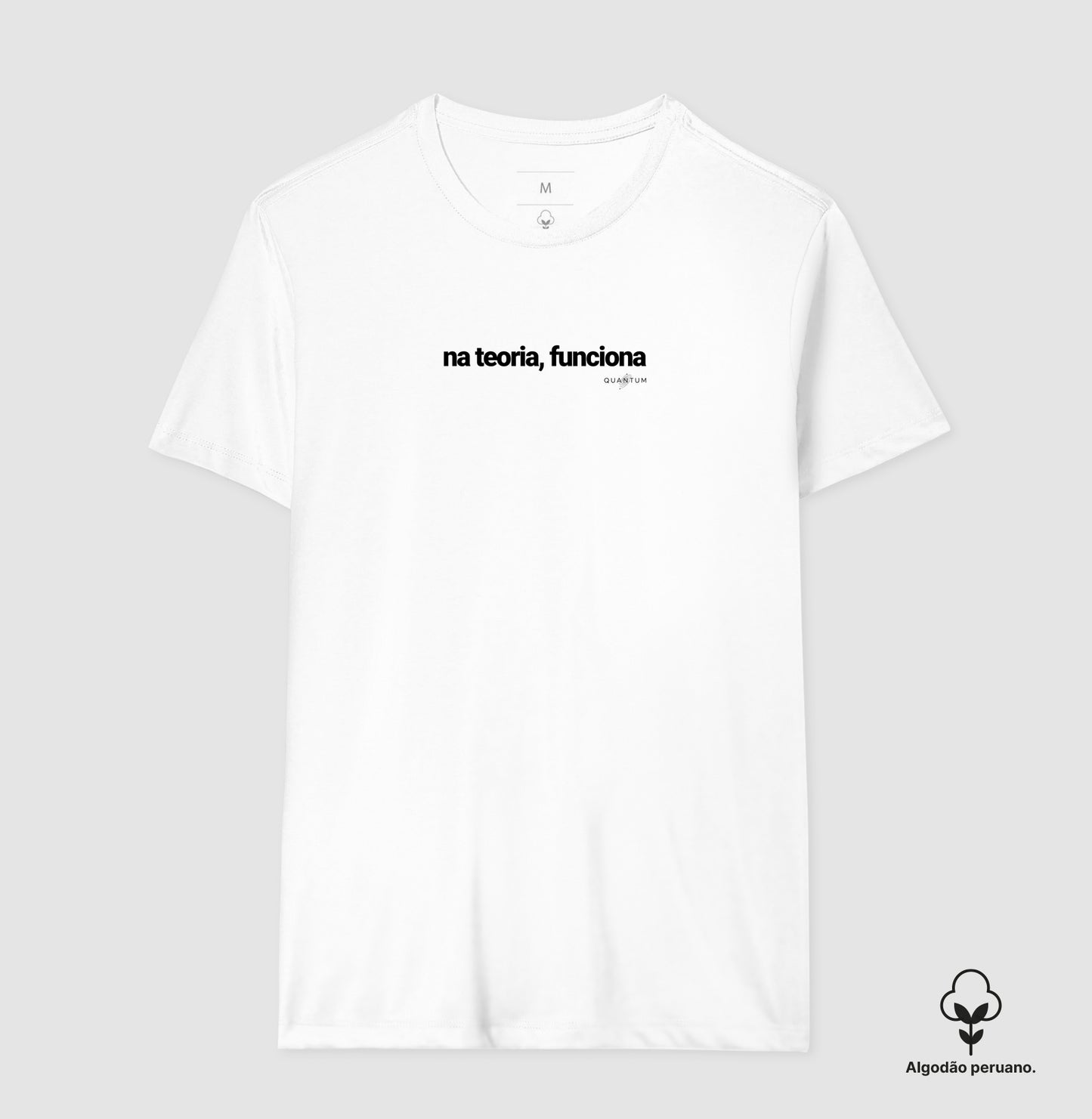 Camiseta premium Na teoria, funciona