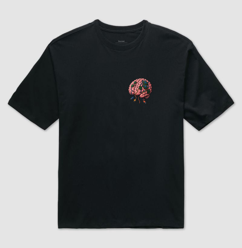 Camiseta oversized Cérebro connect