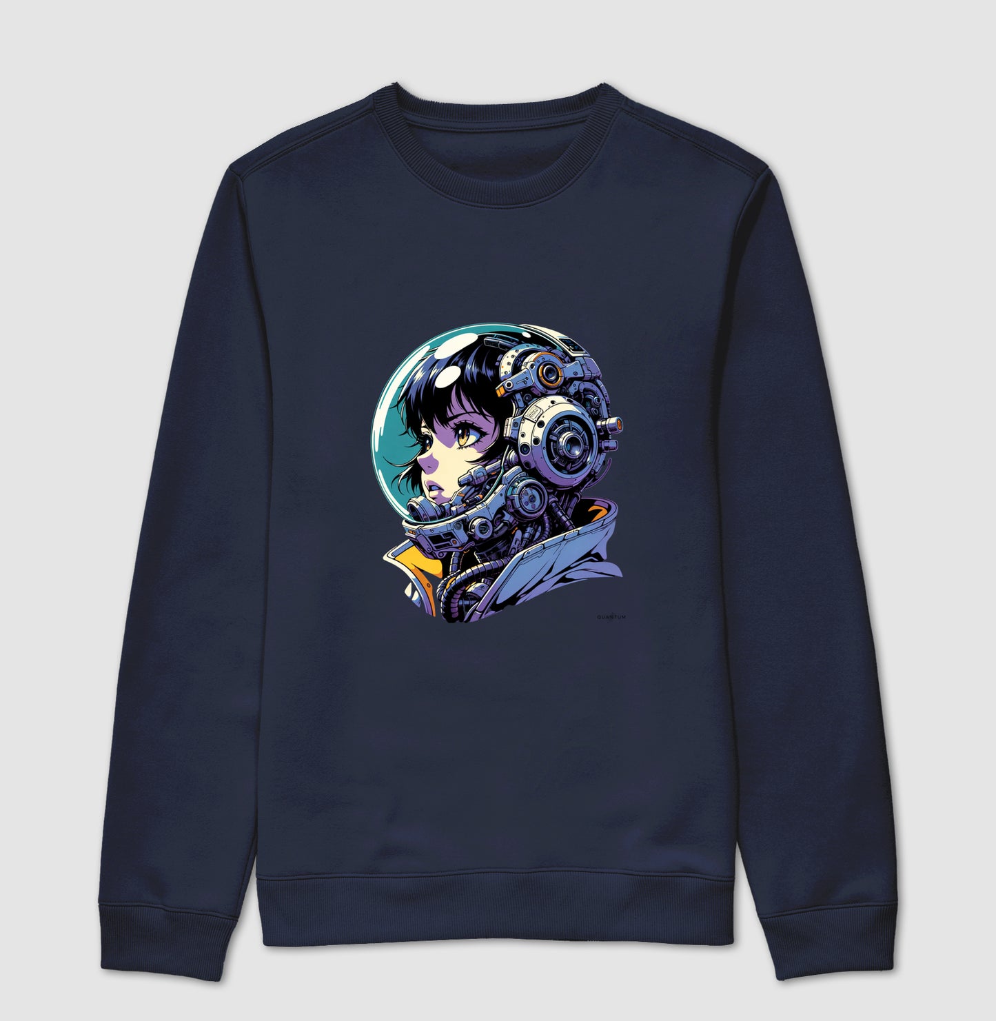 Moletom gola careca astronauta futurista