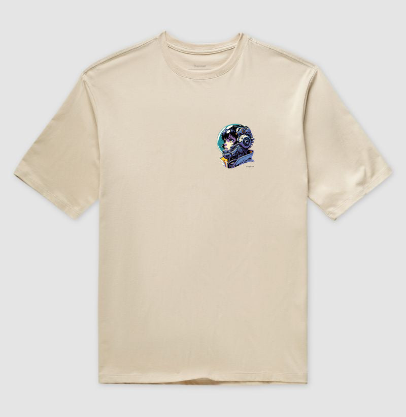 Camiseta oversized Astronauta futurista