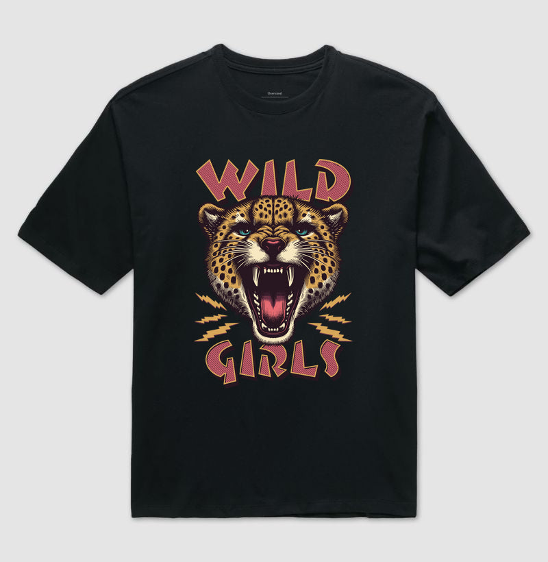 Camiseta oversized wild girls