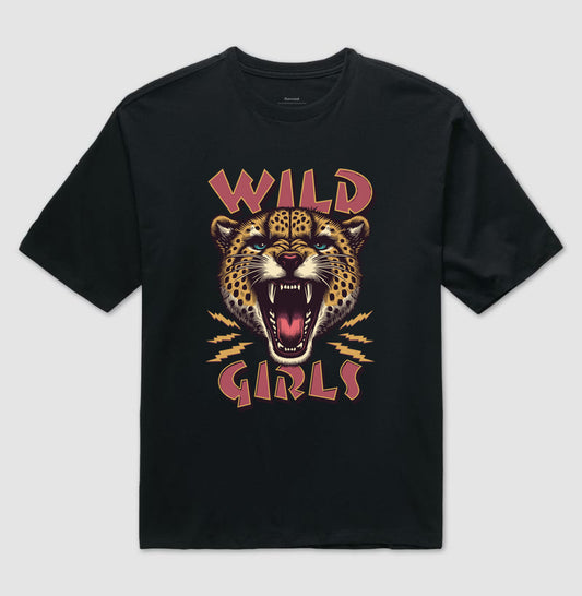 Camiseta oversized wild girls