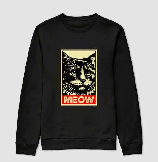 Moletom gola careca Meow