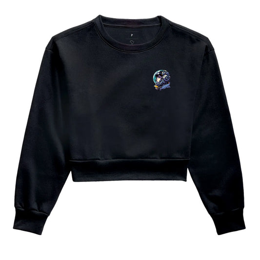 Moletom cropped Astronauta futurista