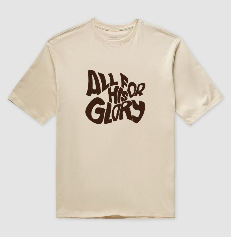 Camiseta oversized All For His Glory