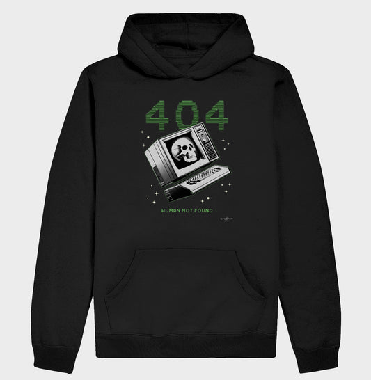 Moletom com capuz 404 Human not found