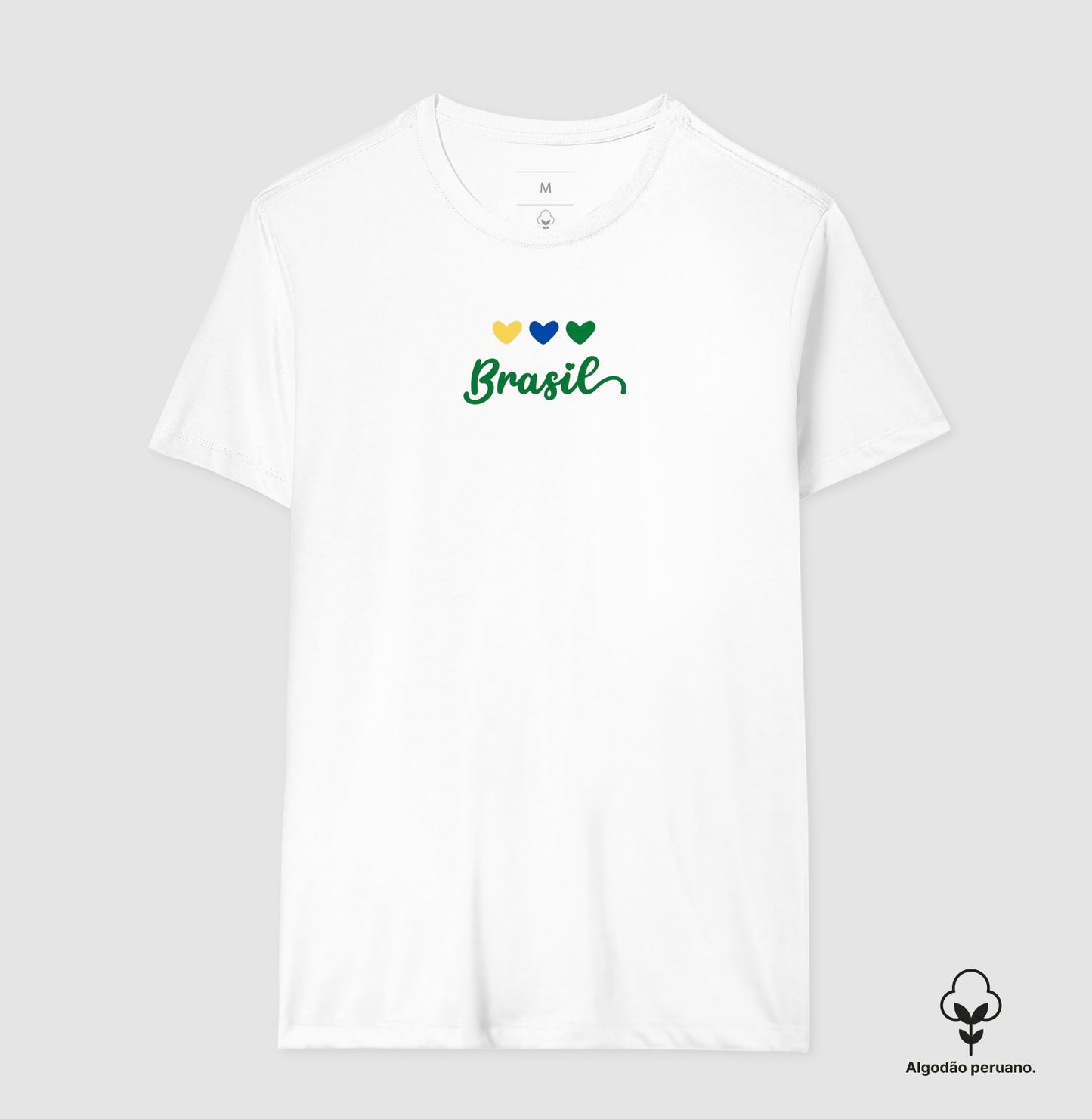 Camiseta Premium Coração Brasileiro