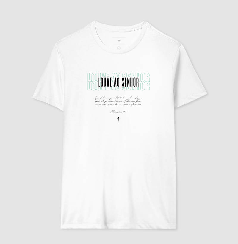Camiseta tradicional Louve ao Senhor