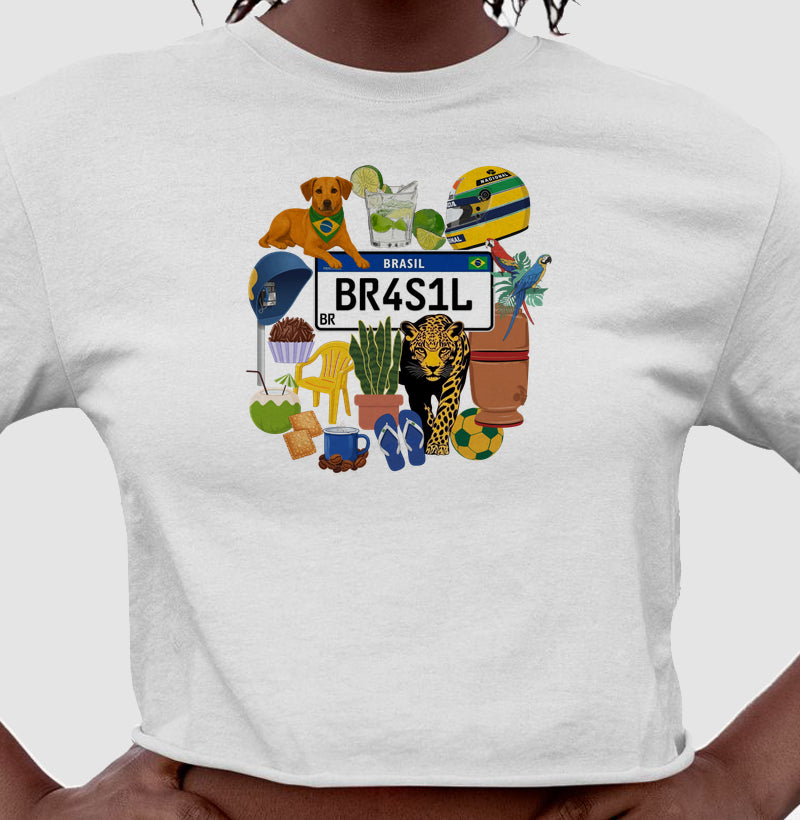 Camiseta Cropped Brasilcore