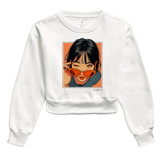Moletom cropped wink