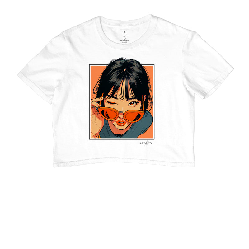 Camiseta cropped Wink