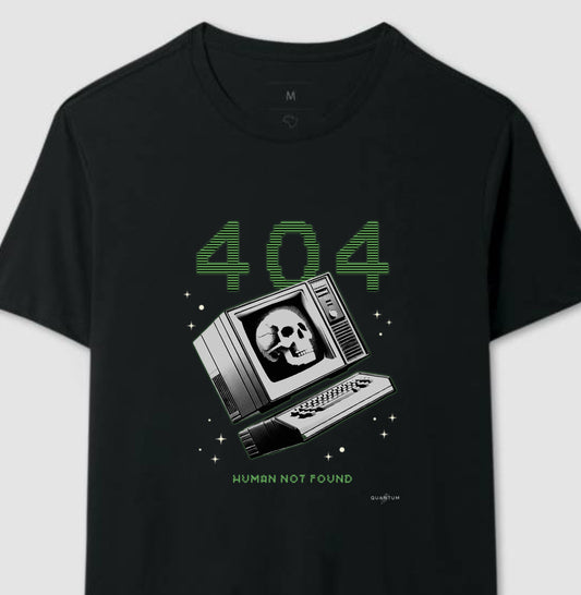 Camiseta tradicional 404 Human not found