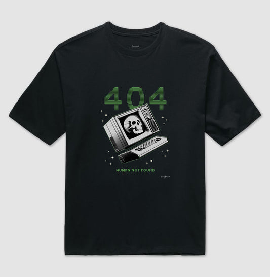 Camiseta oversized 404 Human not found
