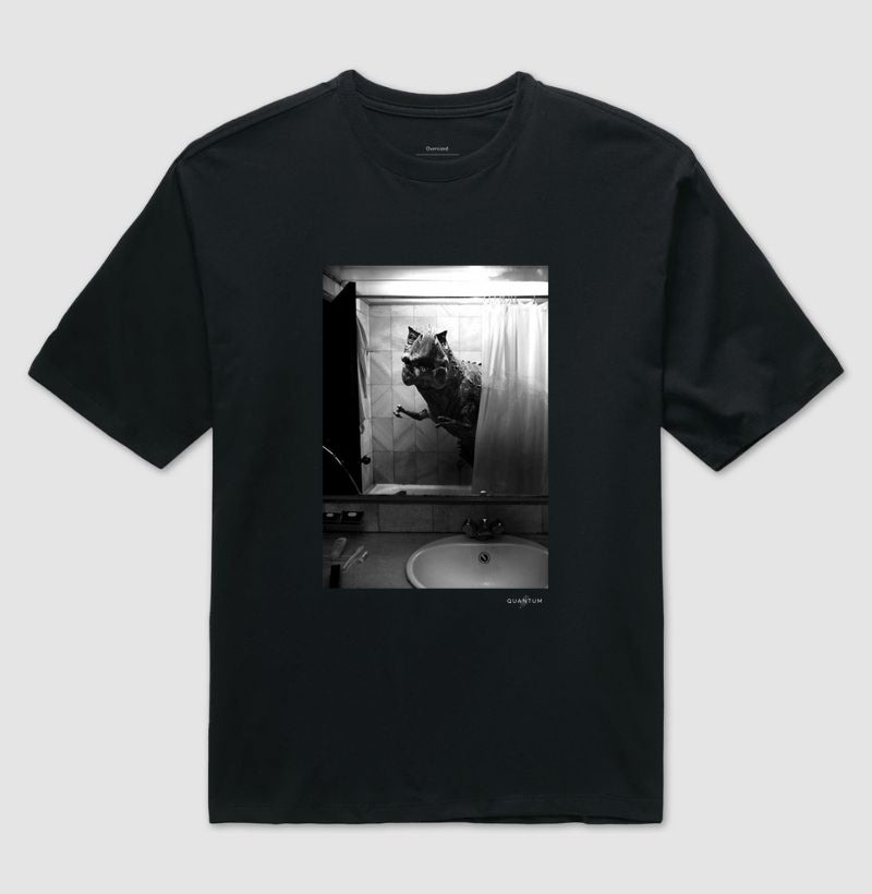 Camiseta oversized Rotina Pré-Histórica
