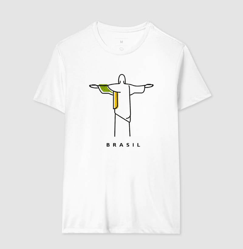 Camiseta Tradicional Deus é Brasileiro