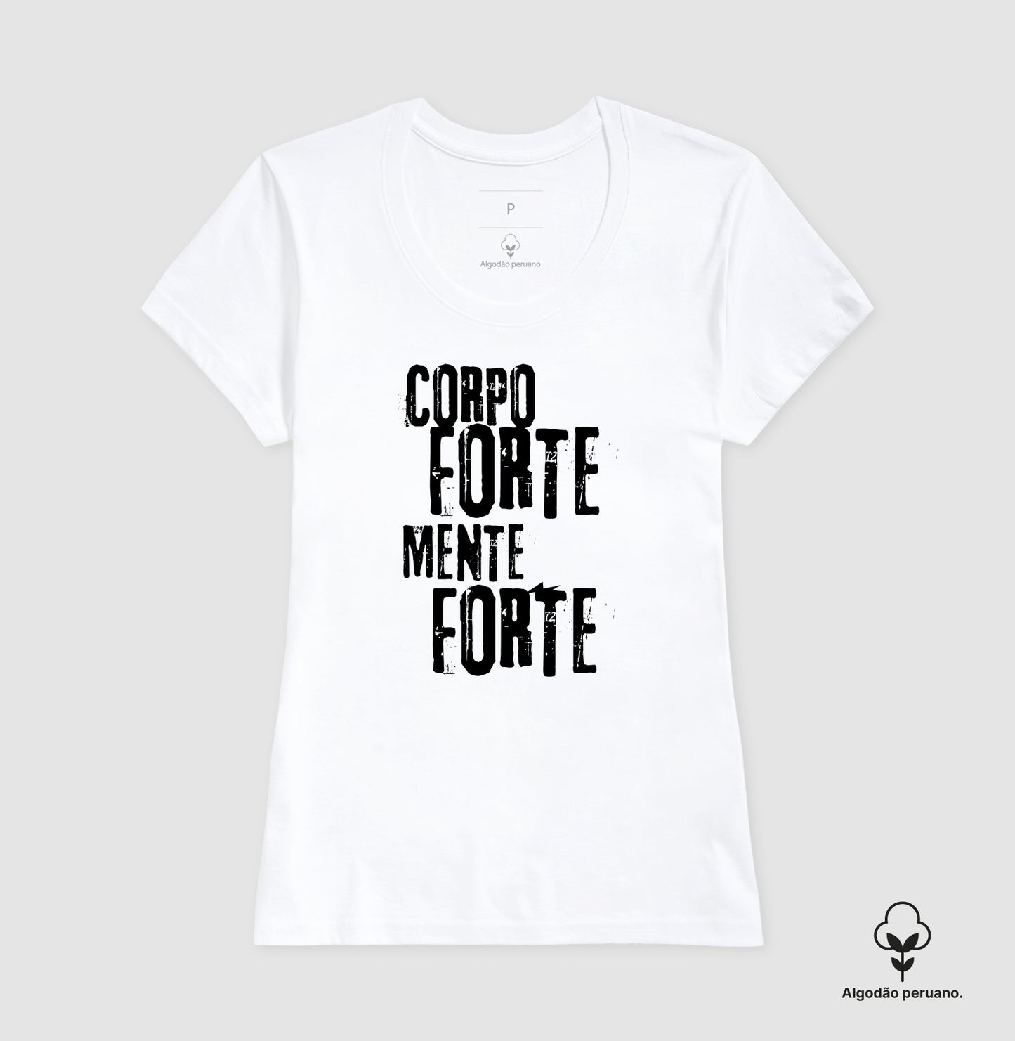 Camiseta premium Corpo forte, mente forte