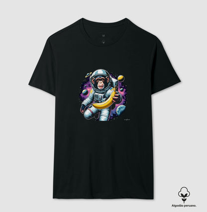 Camiseta premium macaco espacial