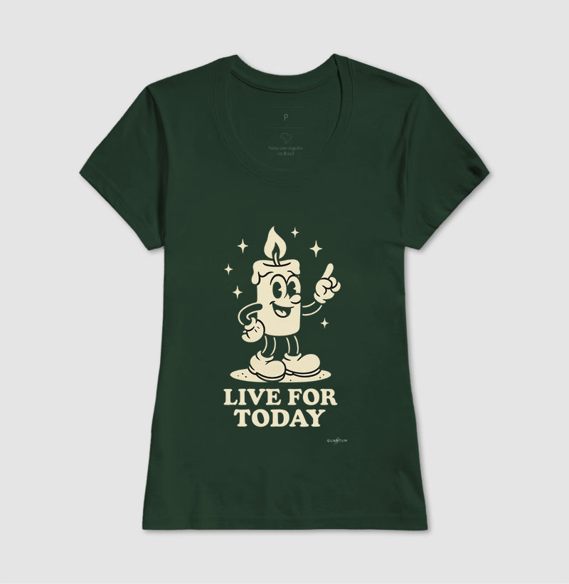Camiseta tradicional Live for today