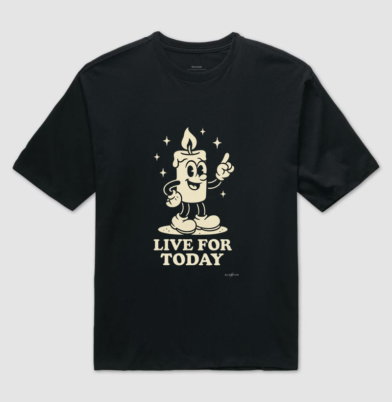 Camiseta oversized Live for today