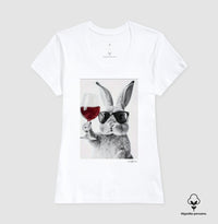 Camiseta premium Sommelier Bunny